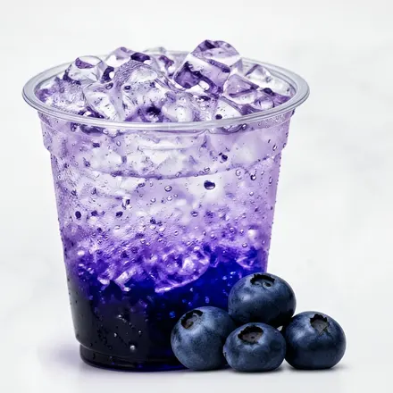 Blueberry Italian soda