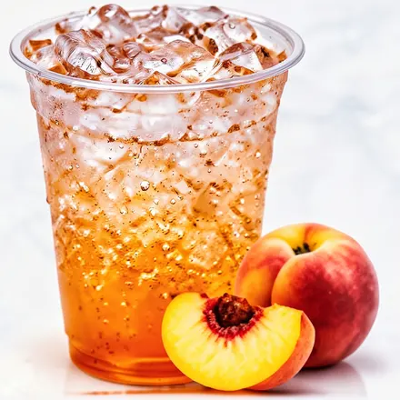 Peach Italian soda