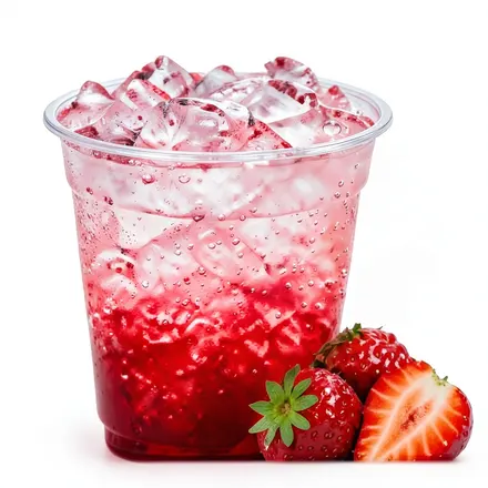 Strawberry Italian soda