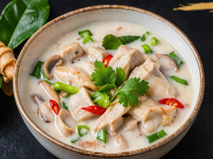 Tom kha gai coconut soup